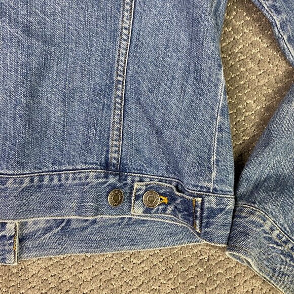 Vintage 90s Ralph Lauren Jeans Co. Denim Trucker Jacket Women's Medium Blue Jean - Picture 4 of 11